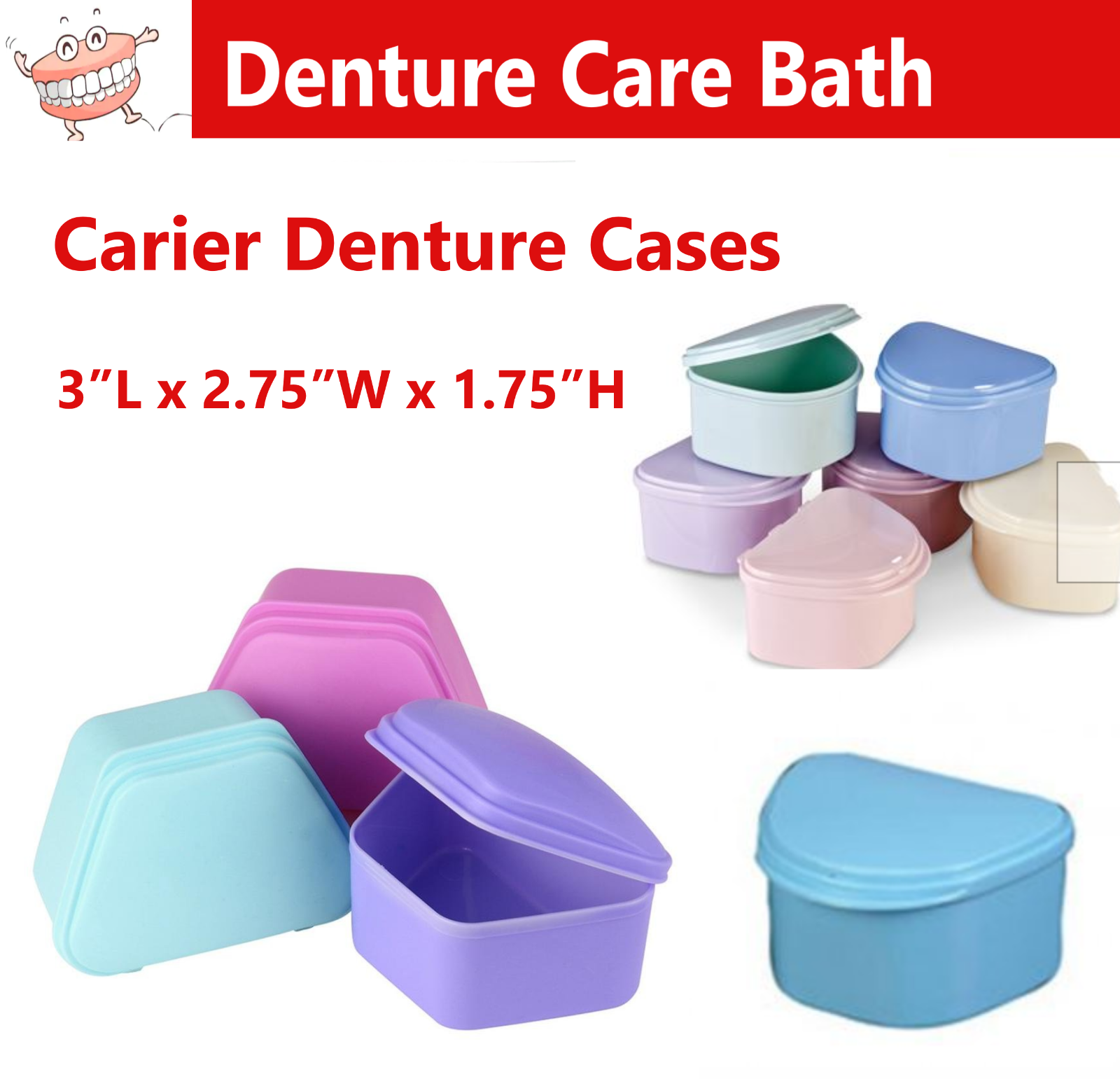 Dental Denture Box Storage Case - 3' Deep Ortho Deep Retainer Box Upto 400/Cs