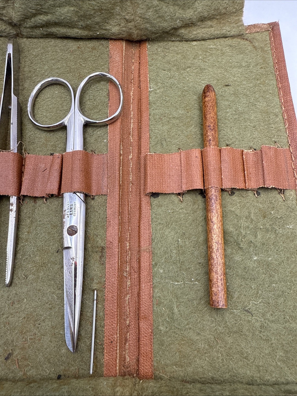 Antique school biology dissection kit. Spencer Lens Co.