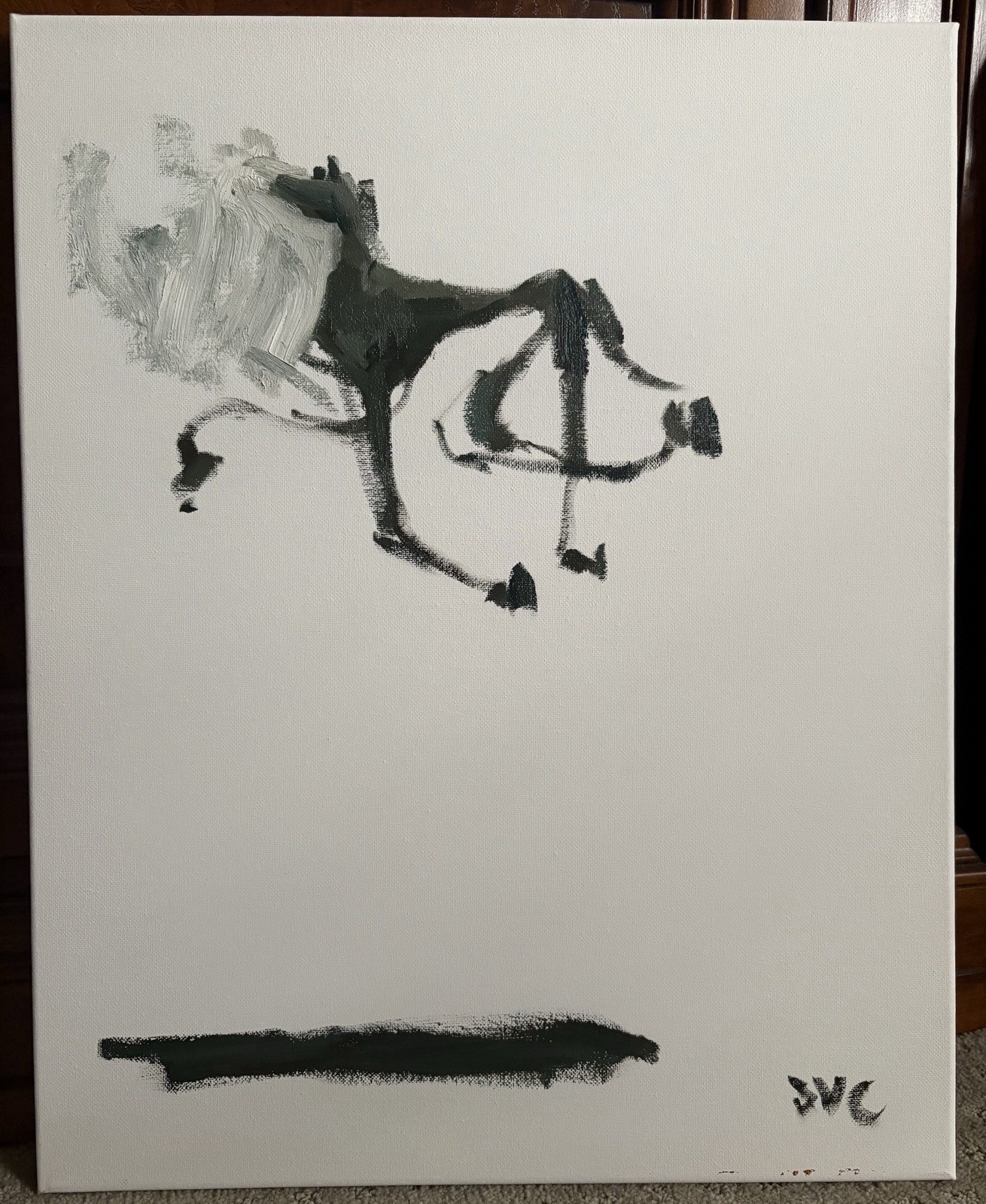 Gothic Western Horse Surrealism Oil Painting 16”x20” Canvas Original Signed