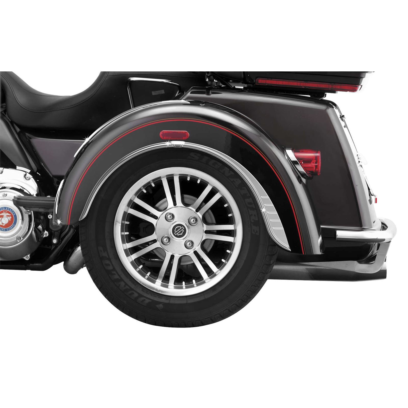 Kuryakyn Rear Fender Flare - Chrome For Harley Trikes '09-20 OPEN-BOX 7214
