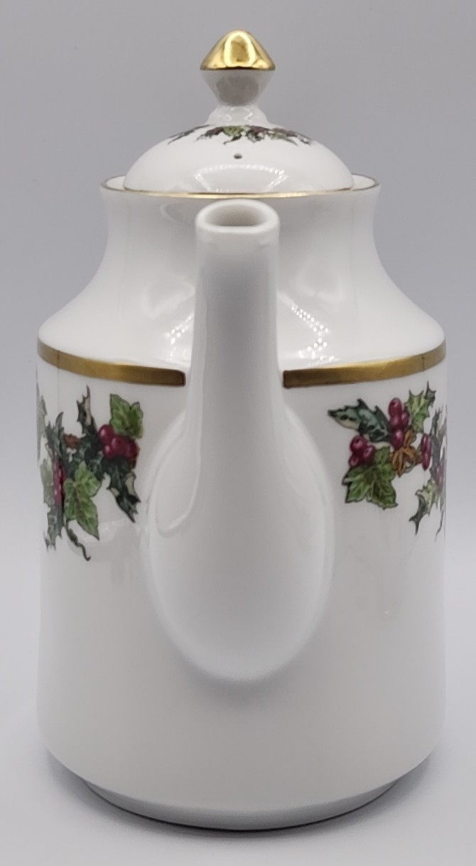 Royal Gallery The Holly and The Ivy Teapot or Coffee Pot with Sugar & Creamer