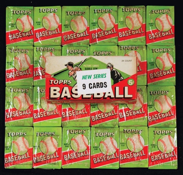 1952 Unopened Card Chase Box-21 Pack, + Auto + 2 Cards From The 1950/60's