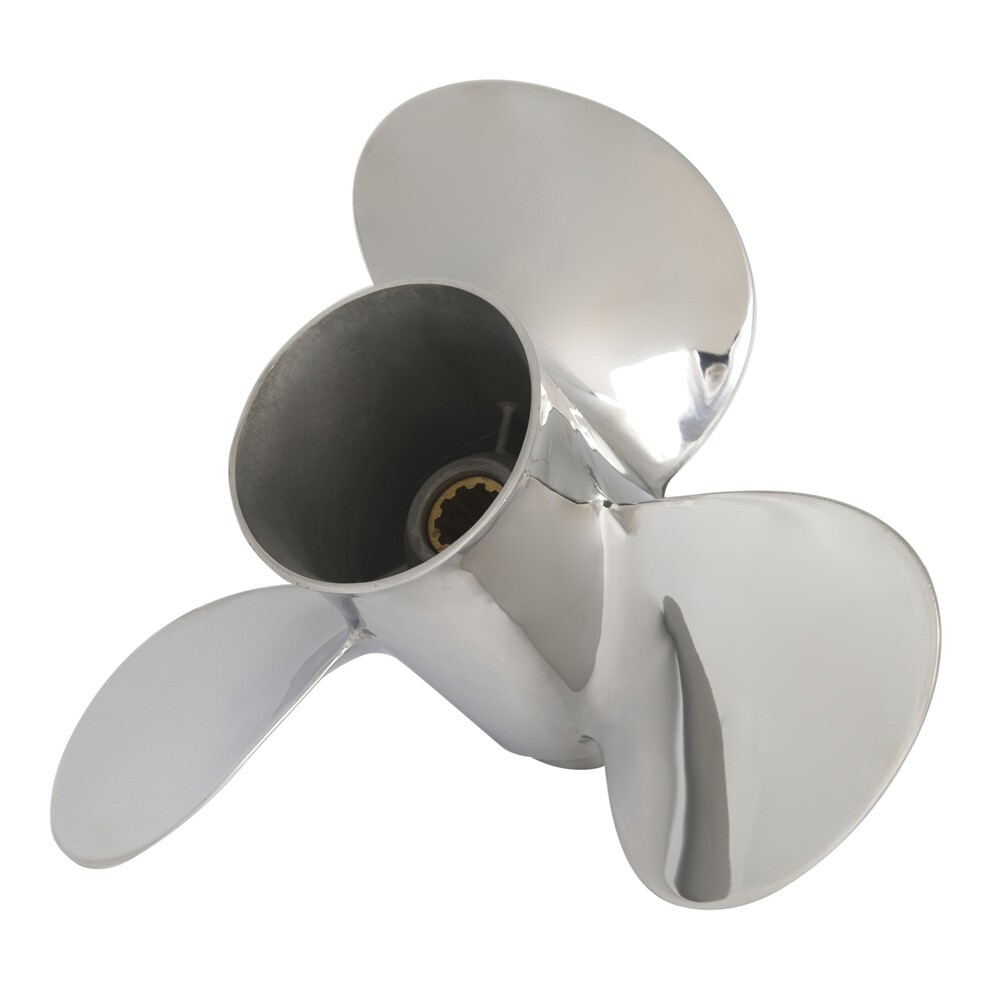 Outboard 9 7/8 x 10 1/2 Stainless Steel Propeller for Yamaha 20-30HP 10 Tooth,RH