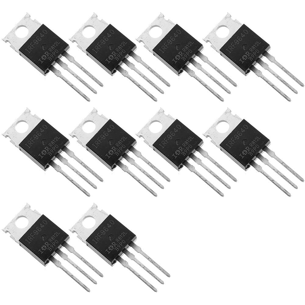 10pcs IRF9640PBF IRF9640 9640 P-Channel MOSFET Transistor 11 A/200 V, 3-Pin T...