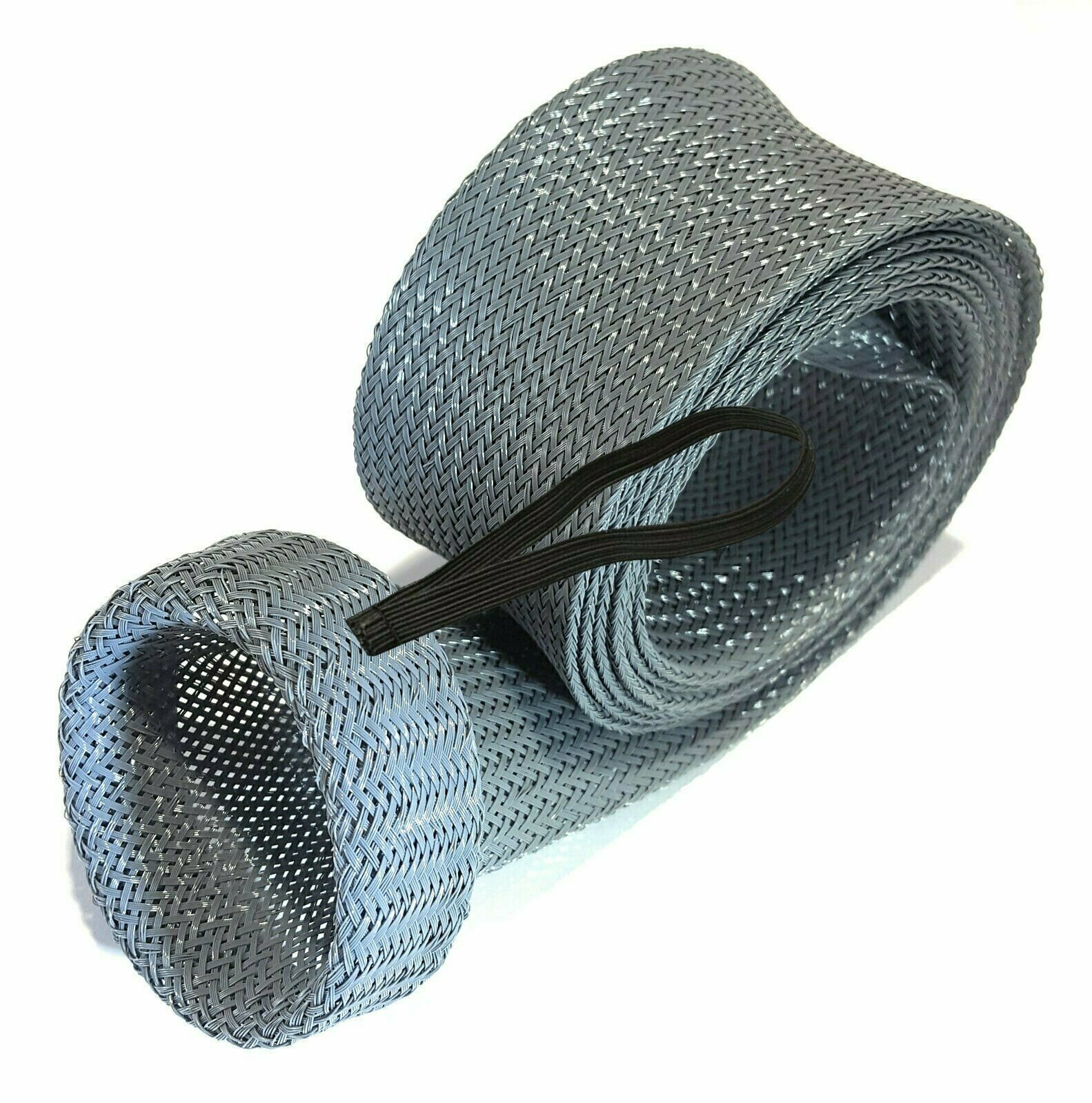 Reaction Tackle Fishing Rod Cover/ Rod Sleeve/ Rod Sock (2-Pack) Metal Gray