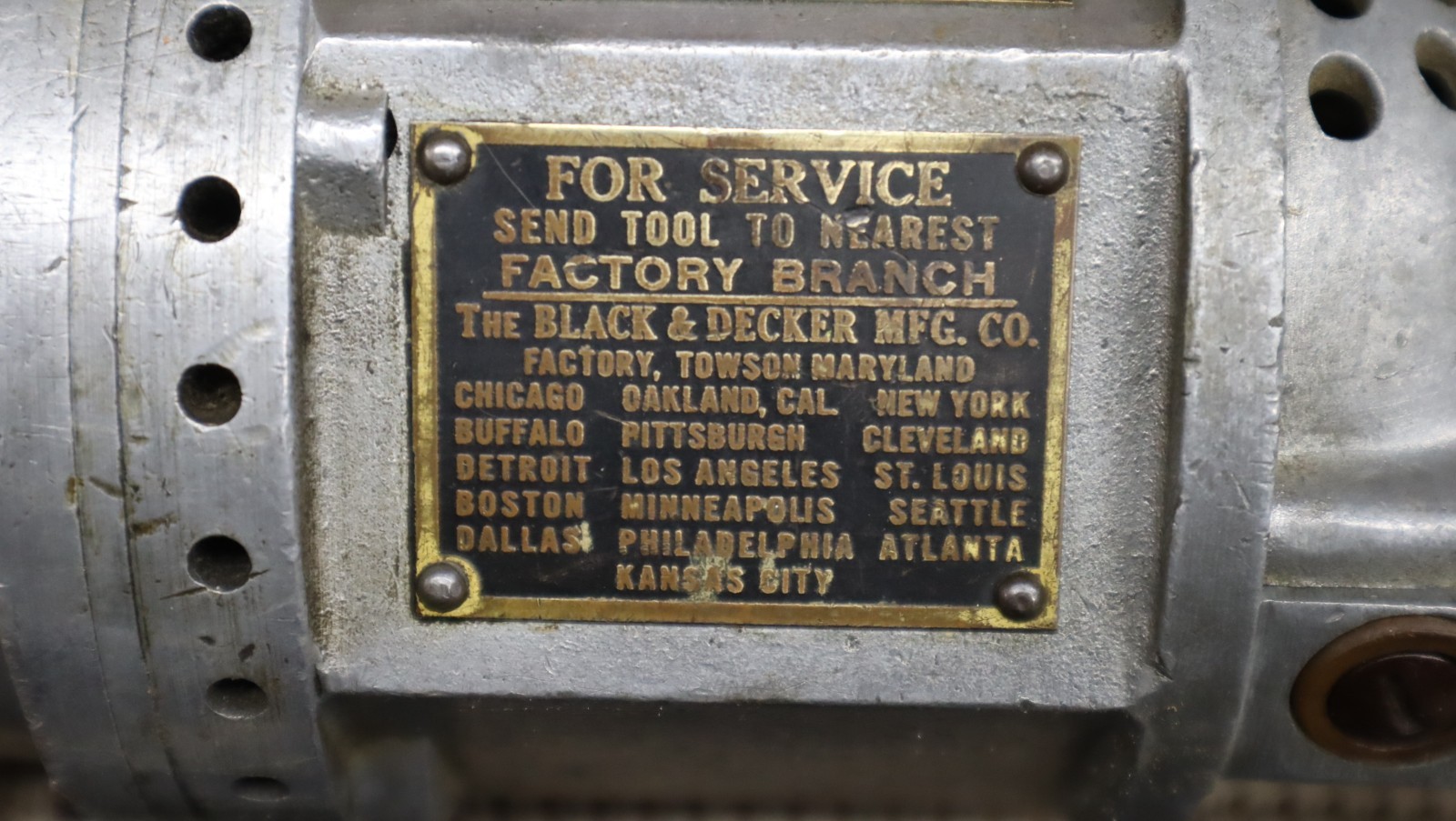 Black & Decker #2 Tapping drill (1926) Excellent shape, very rare.