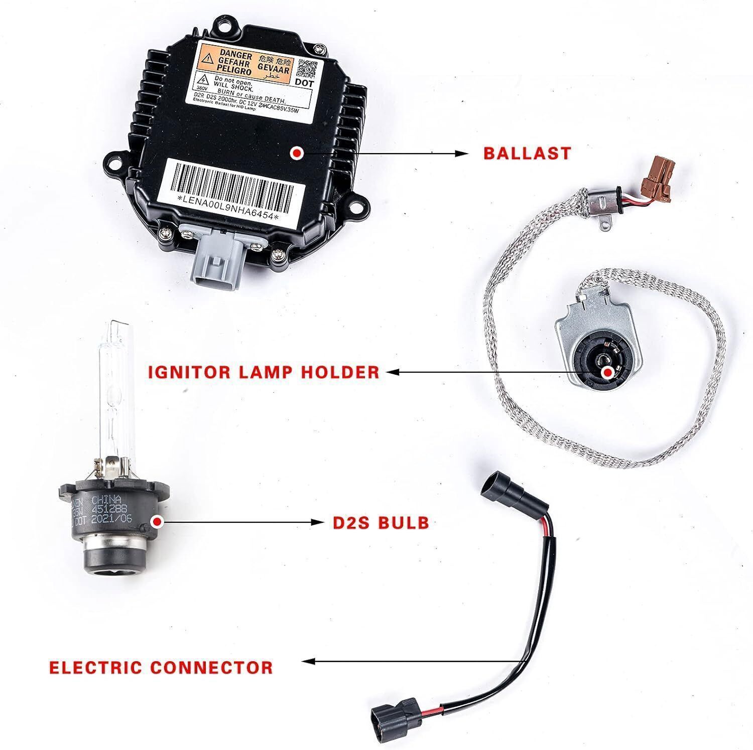 For 2007-2015 Infiniti G35 G37 Q40 Q50 Xenon Ballast Igniter HID D2S Bulb Kit