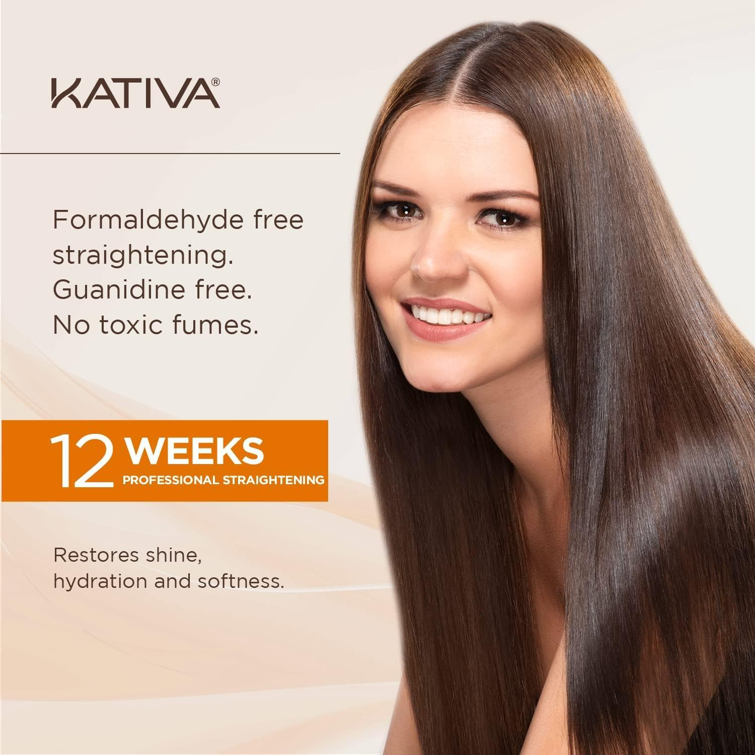 Kativa Brazilian Straightening Kit 12 Weeks of Home Use Professional Keratin