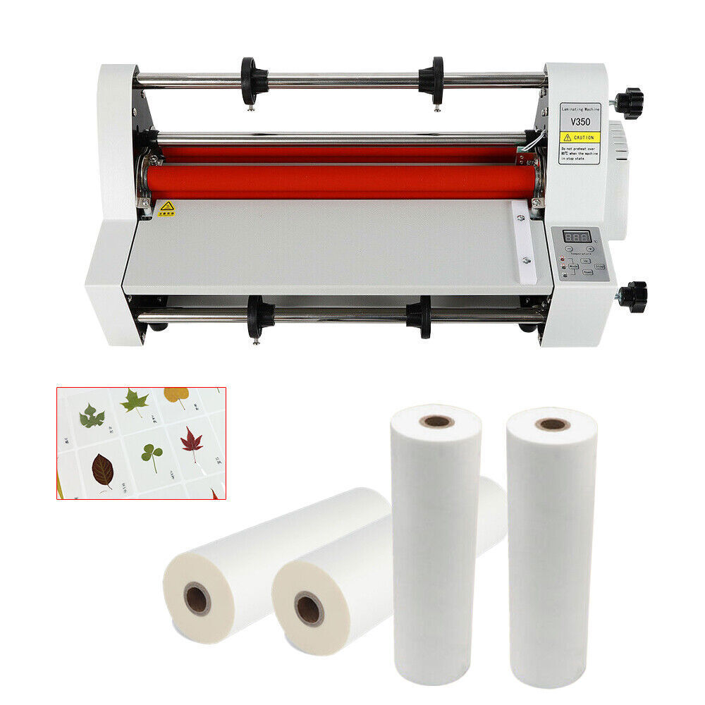 Hot Cold Roll Laminator Single + Dual Sided Digital Display Laminating Machine