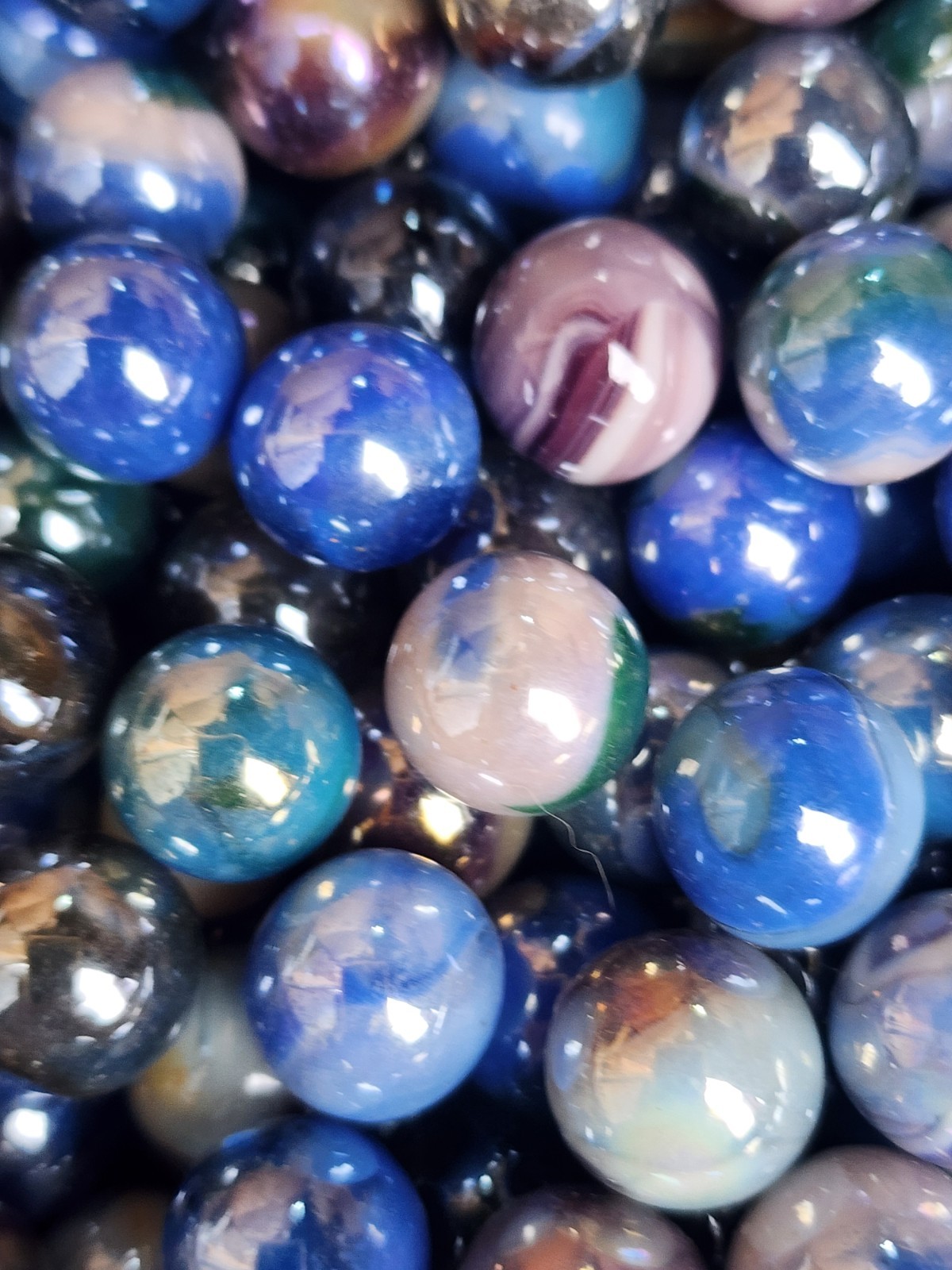 25 HTF 2004 JABO NOV LUSTER CLASSICS 5/8" MARBLES. $14.99
