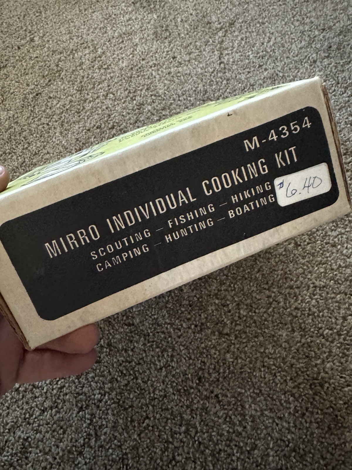 New Vintage Mirro 6 Piece Individual Aluminum Mess Kit Camping Cook Set Cookware