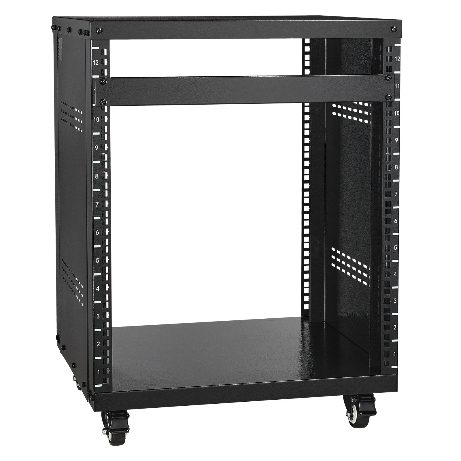 12U AV Rack Stand 500 lbs Capacity Network Stereo Recording Studio Rack