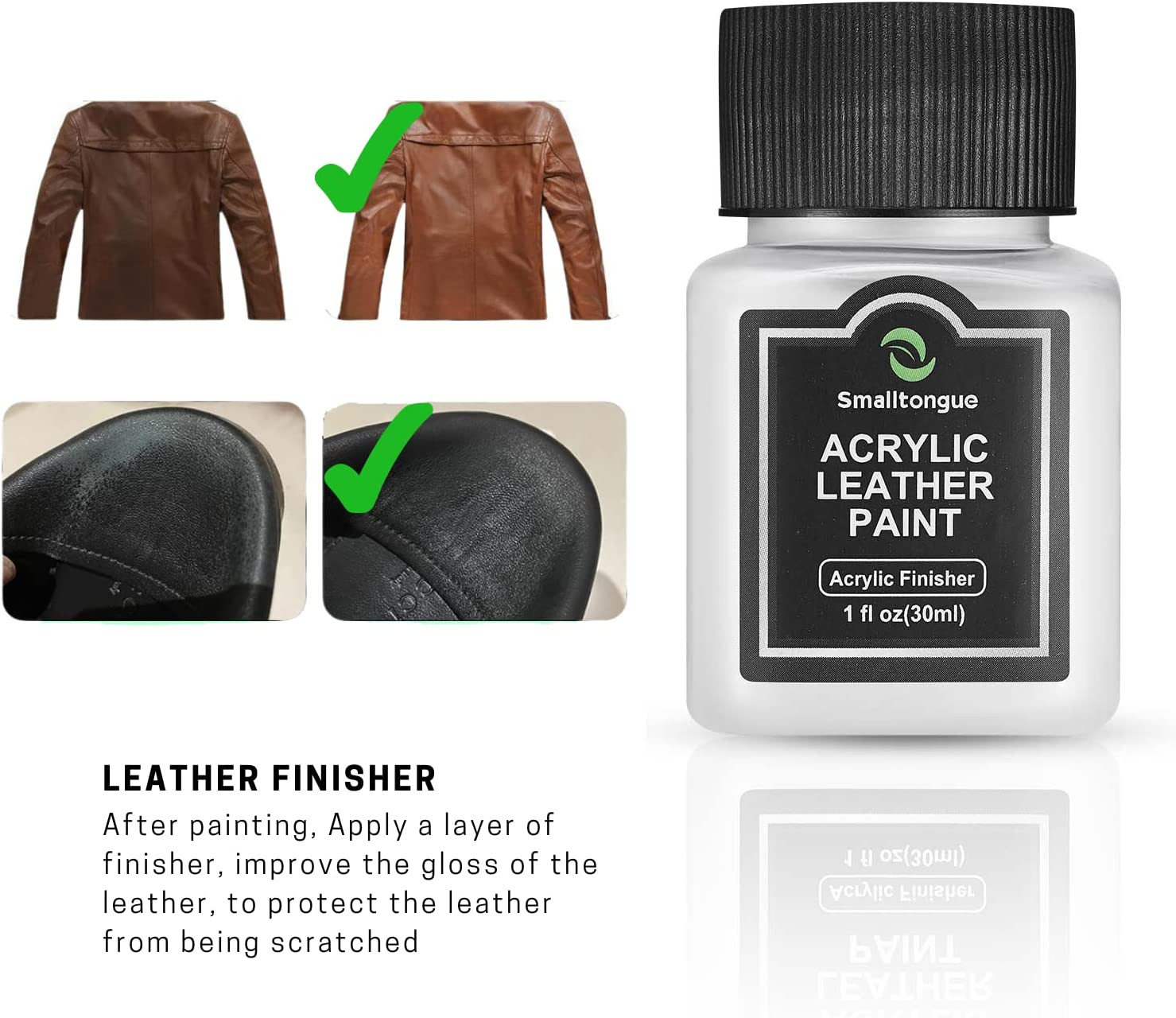 14 Original Colors Acrylic Leather Paint Kit for Shoes Sneaker Couches Bags New