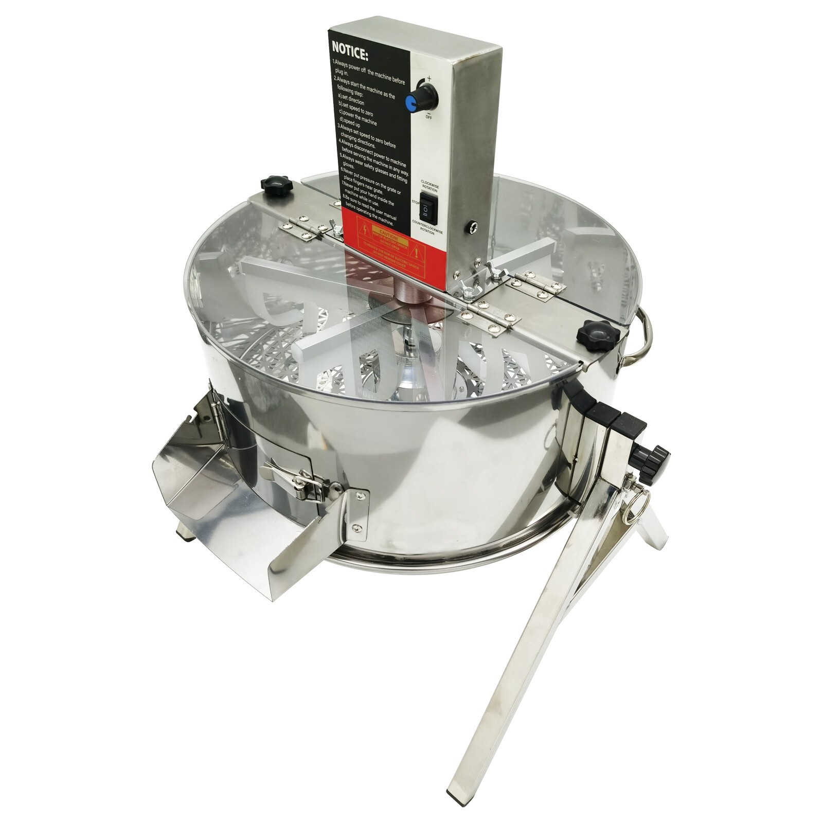 110V 16" 5.3Gal Electric/Manual Hydroponic Bud Leaf Trimmer Stainless Steel