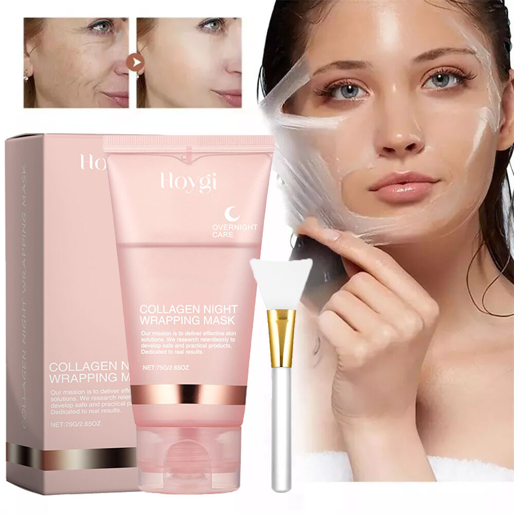 Collagen Overnight Wrapping Mask KOREAN GLASS SKIN ROUTINE elasticity hydration