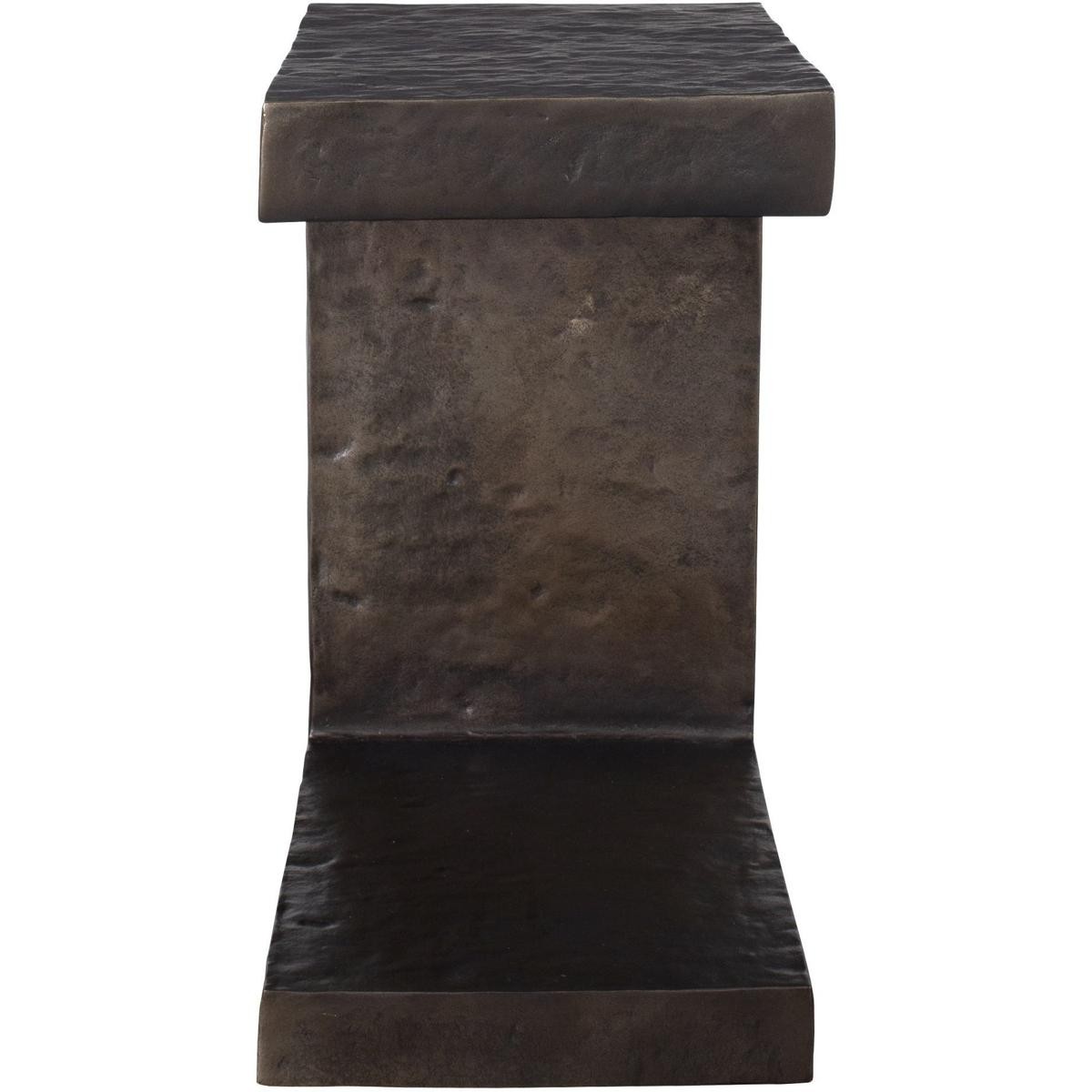 Uttermost 50213 Obra 22 X 20 inch Dark Bronze Outdoor Side Table