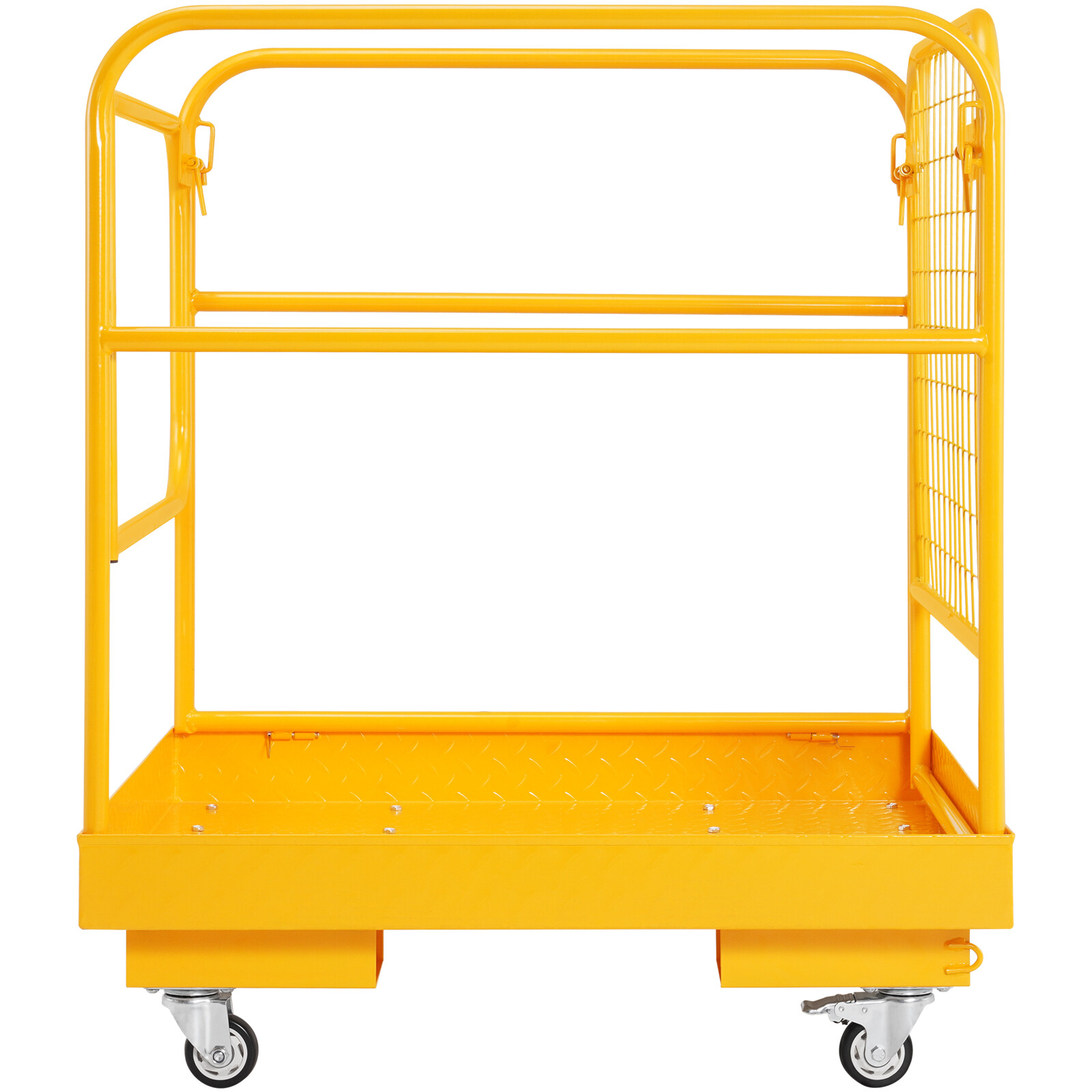 VEVOR 36"x36" Forklift Safety Cage Work Platform 1200lbs w/Wheels for Aerial