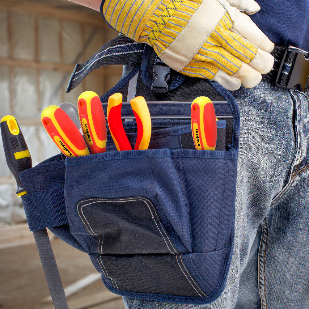 Insulated Slotted & Phillips Electricians Screwdrivers Set Magnetic Tool 6 Piece