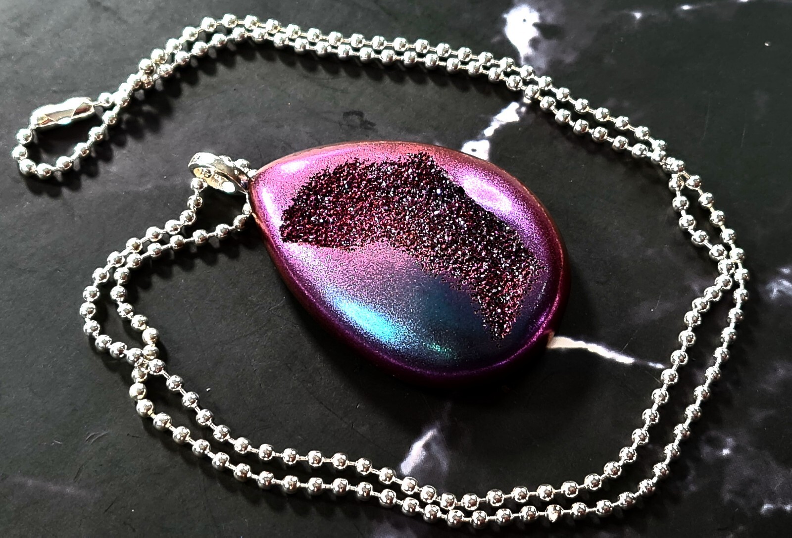 SIX Druzy Teardrop Pendant Silicone Mold AU