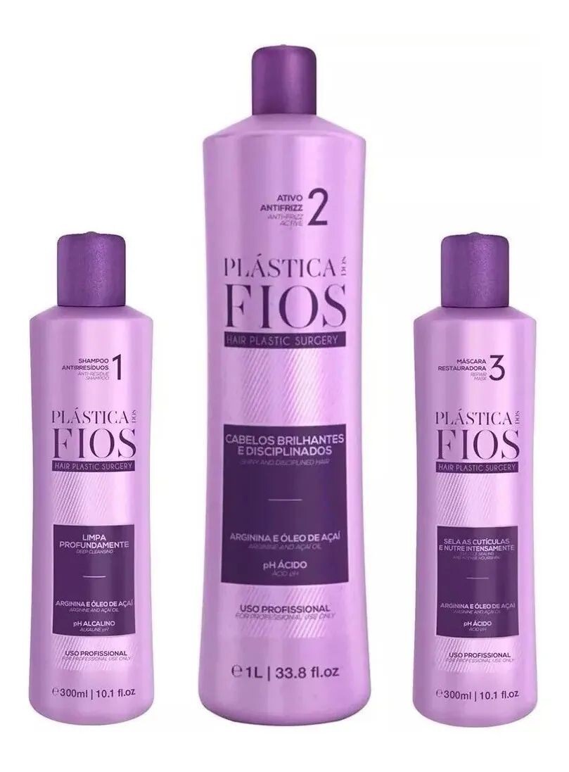 Cadiveu Plastica dos Fios 3 Steps Brazilian Keratin + Cadiveu Liso Mágico 215ML