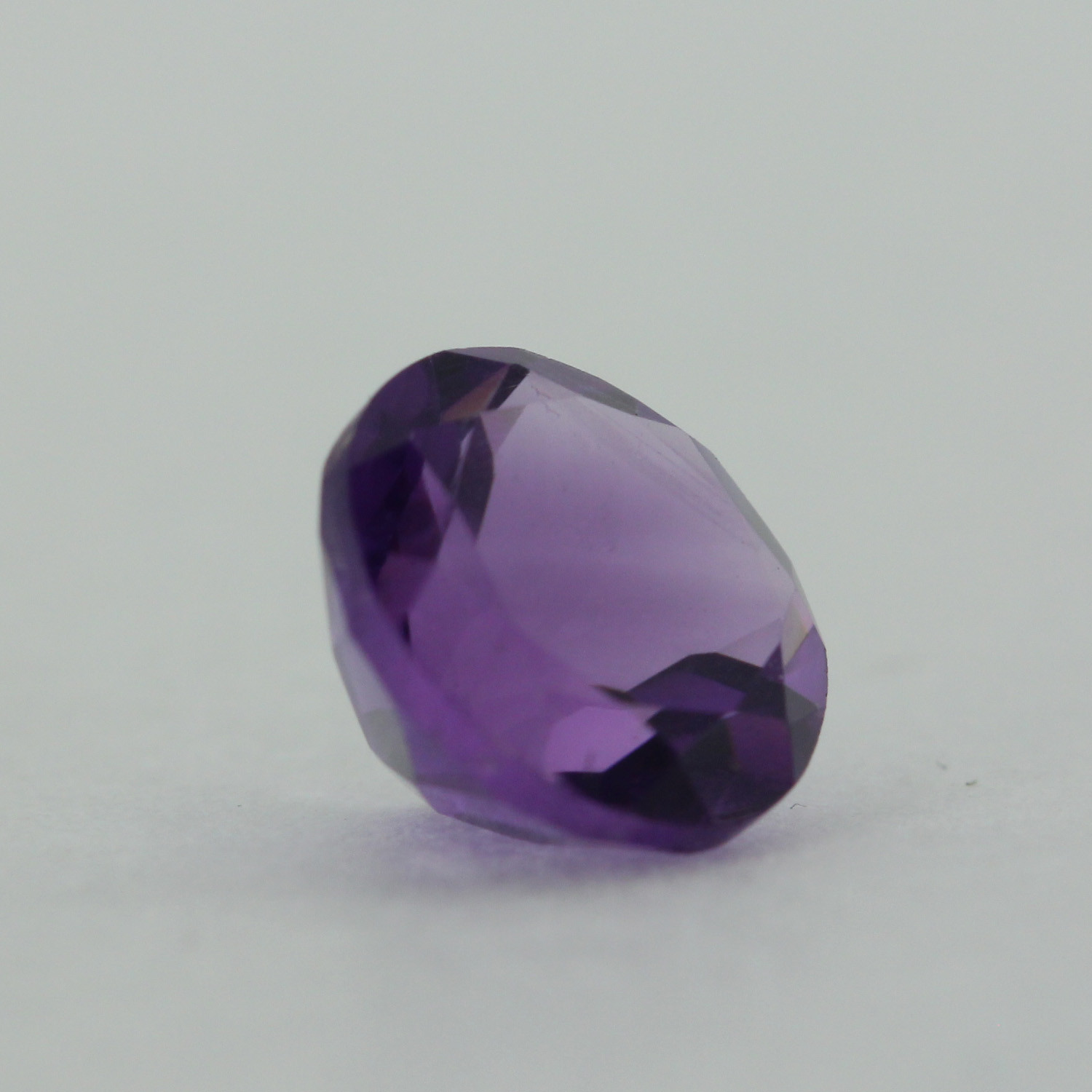 Loose Round Cut Genuine Natural Amethyst Stone Single Purple Birthstone Shape