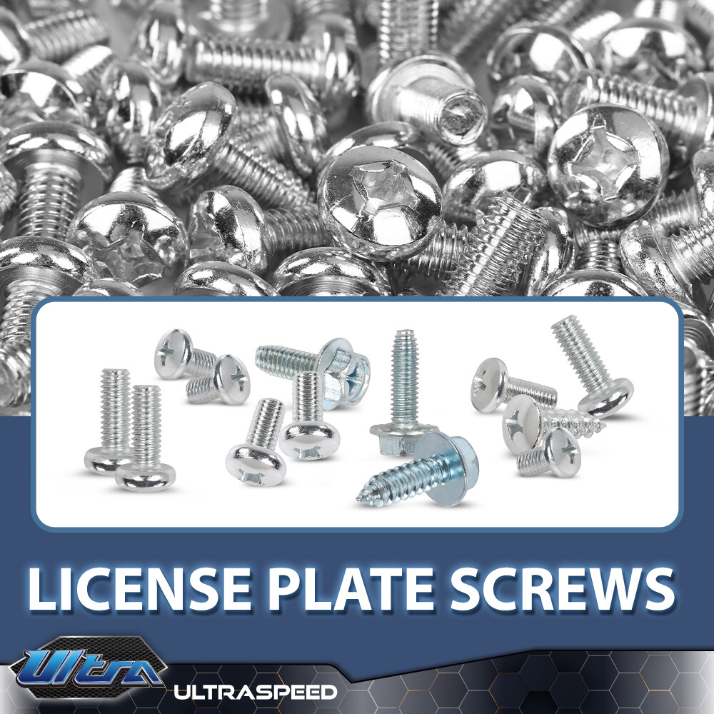 800 PCS License Plate Screws Fit For Auto Dealers (100 Each / 8 Different)