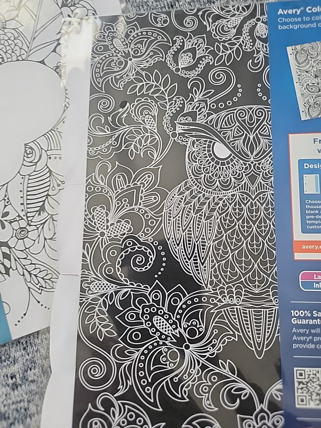 Avery/Big Tab/Color Your Own Dividers/5-Tabs/ New! Lot Of 3