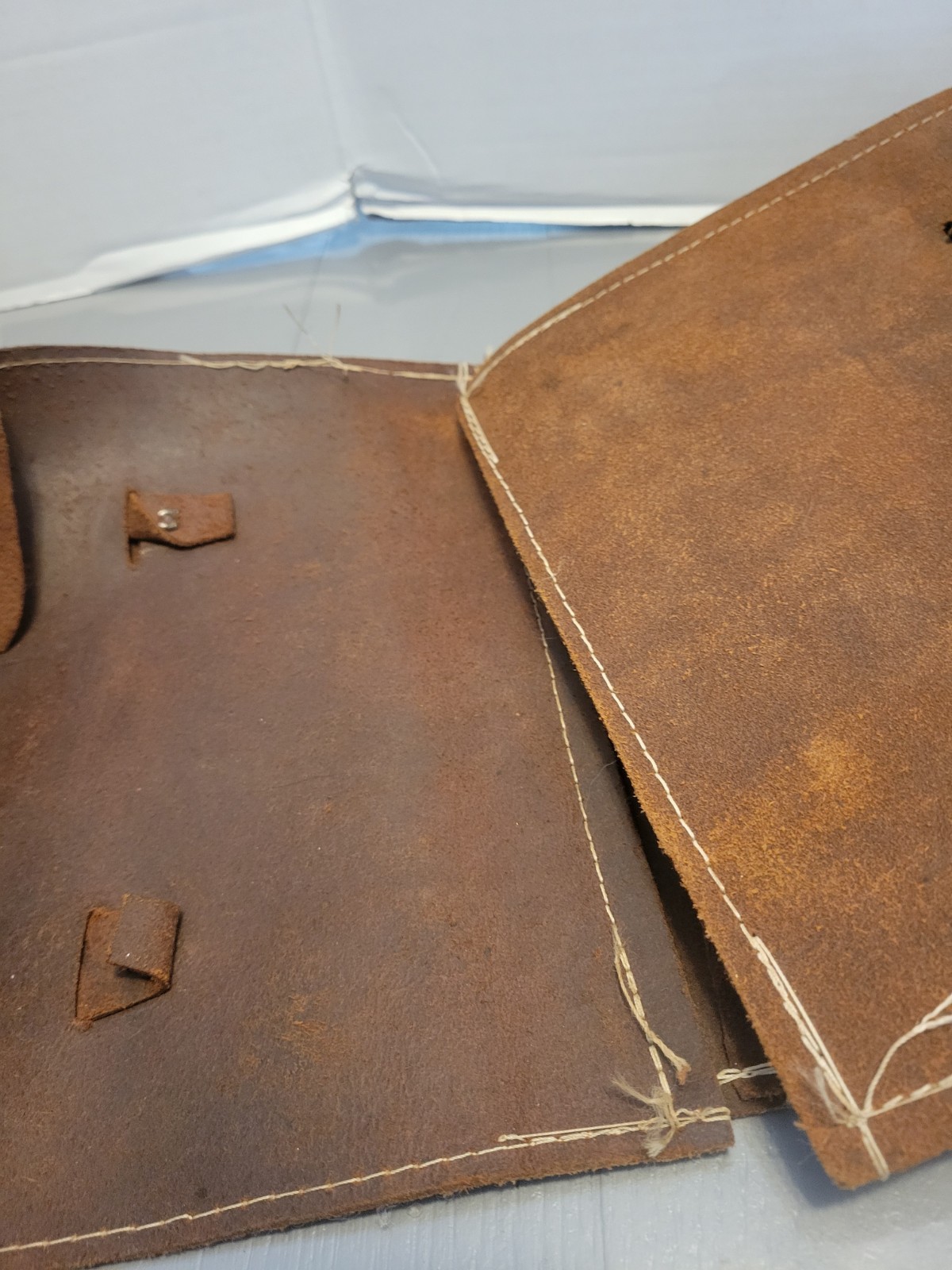 Antique Saddlebags Suede Satchel Style Read