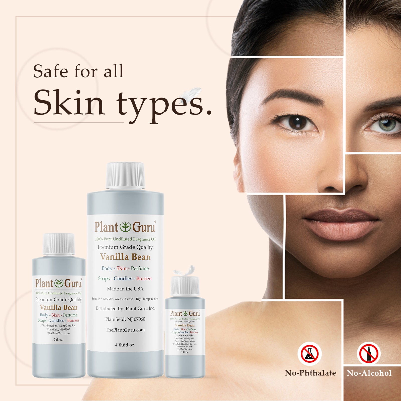 Vanilla Bean Fragrance Oil For Candle, Soap Making, Diffuser and Burners