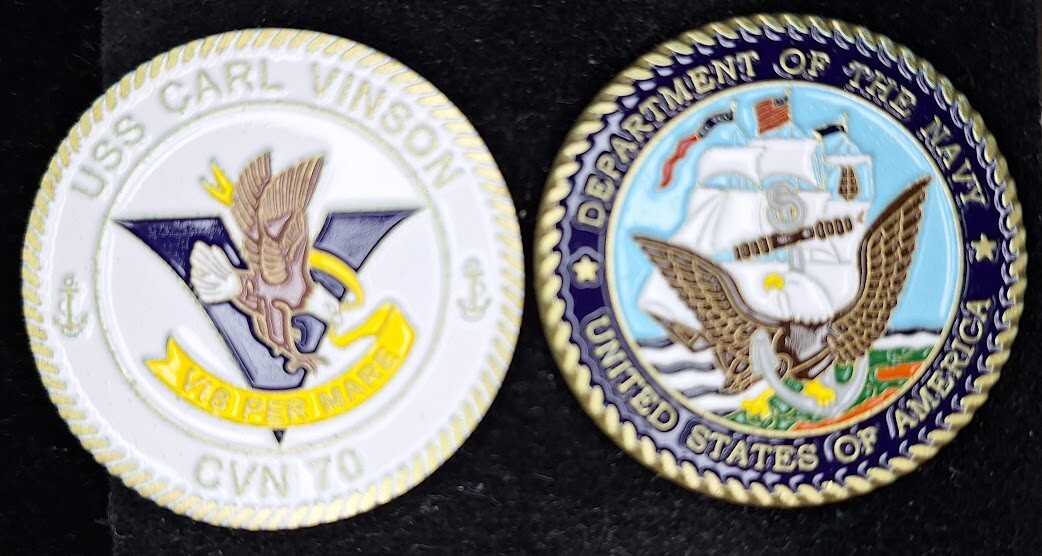 CVN-70 USS CARL VINSON - Navy Challenge Coin
