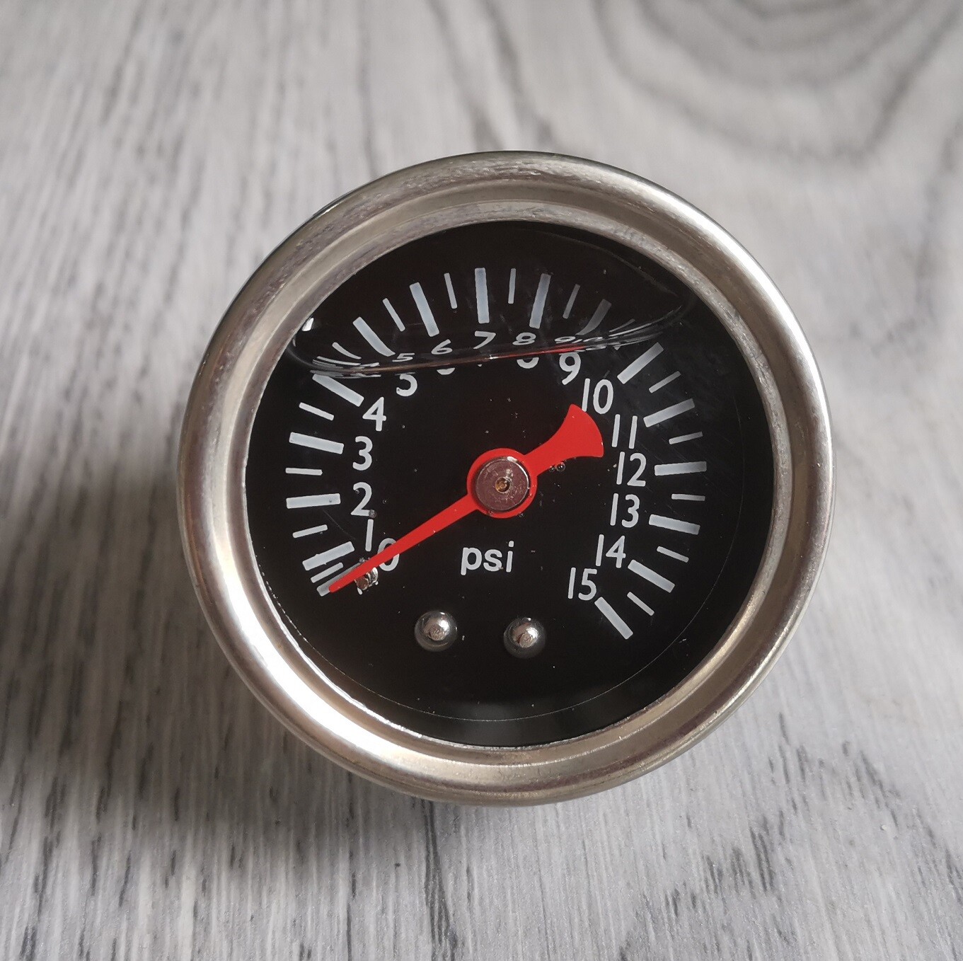 1.5" Dial Universal Fuel Pressure Gauge Liquid 0-15psi Pressure Gauge 1/8" NPT