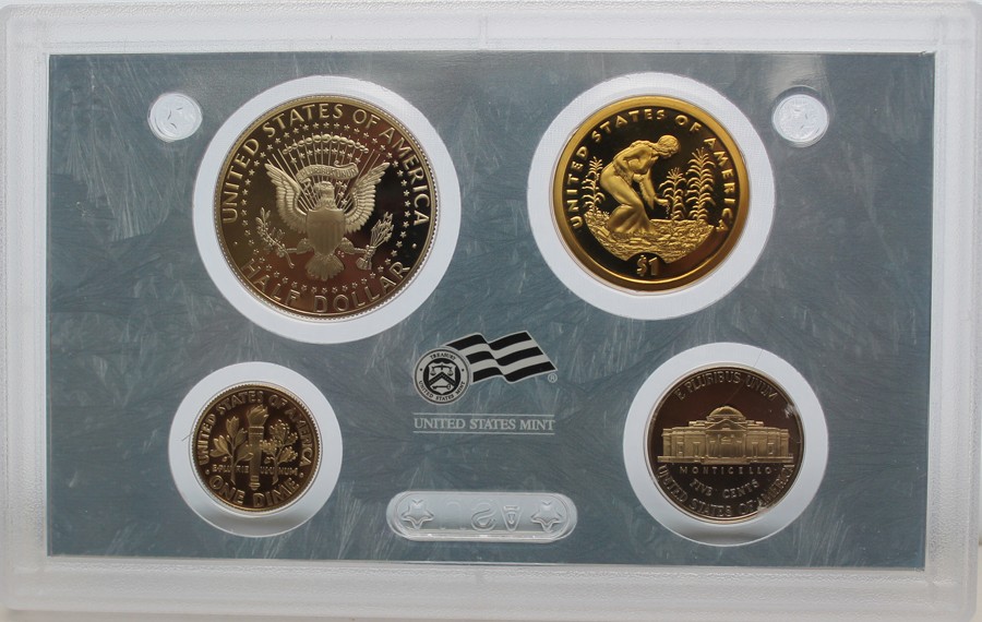 2009 Proof set CN-Clad W/ Kennedy & Presidential Dollars OGP 18 coins