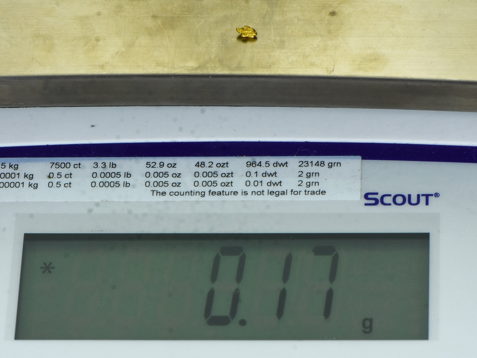 Natural Gold Nugget Australian .17 Gram Genuine