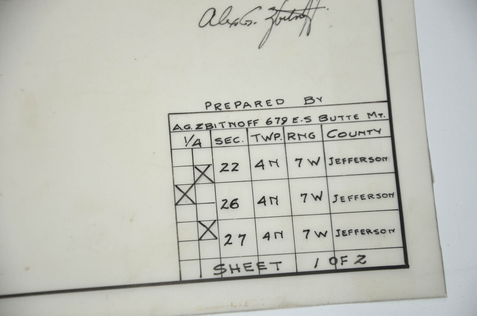 Jefferson County Montana Mine Map Tunnels Red Pine Snow Bird Gold Nugget Burling
