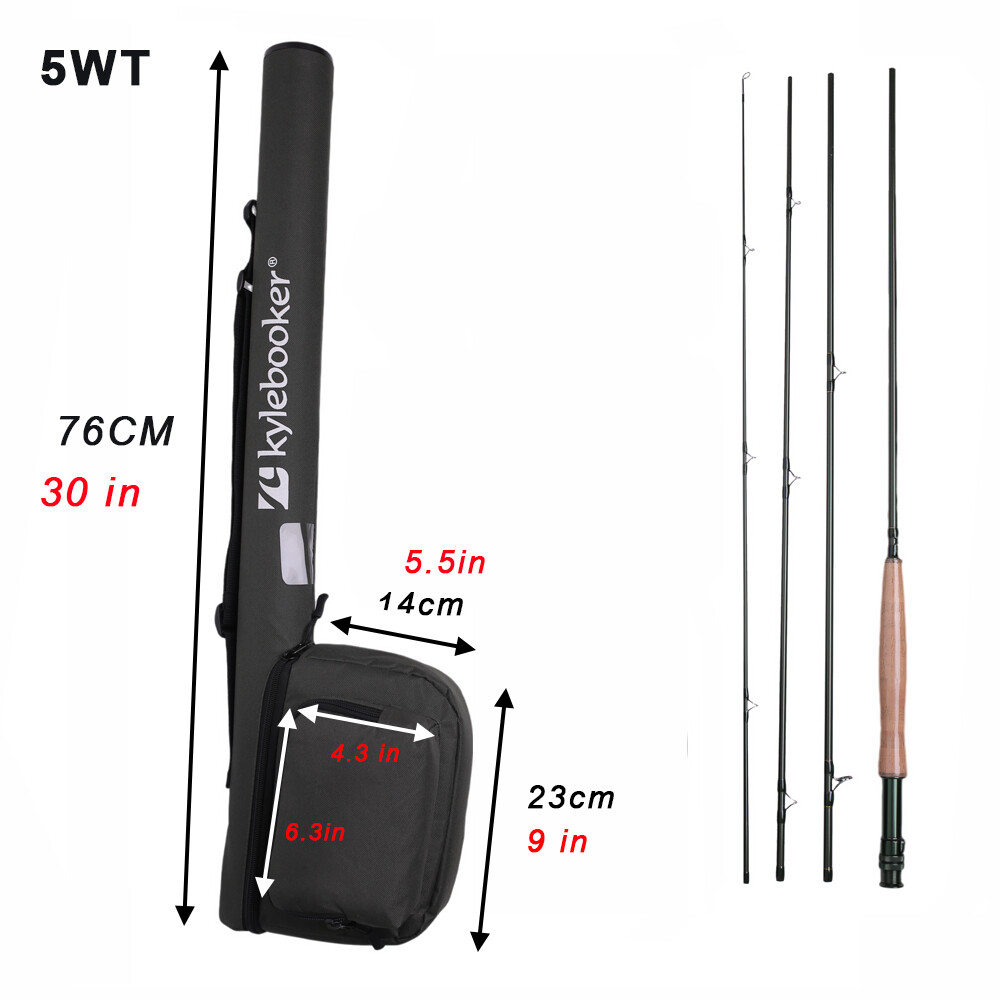 Fly Fishing Rod and Reel Combo Kit 3/4/5/6/7/8 Weight for Starter Fly Fishing