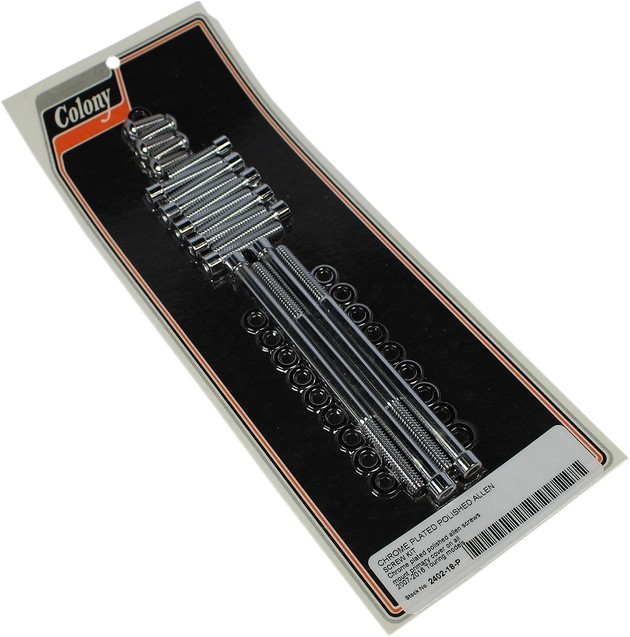 Colony Primary Cover Bolt Kit Chrome #2402-18-P Harley Davidson