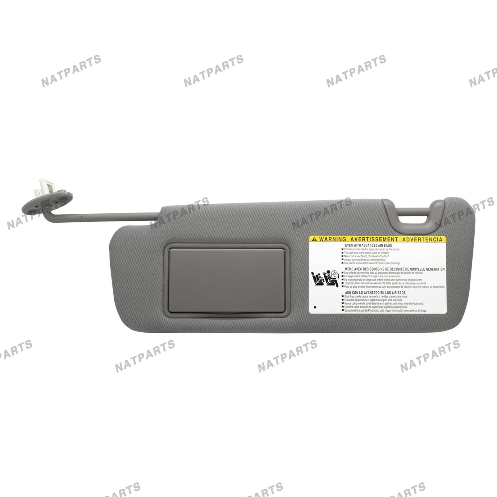 Left Driver Side Sun Visor w/ Light for 2014-2019 ToyotaHighlander74320-0E074-B0