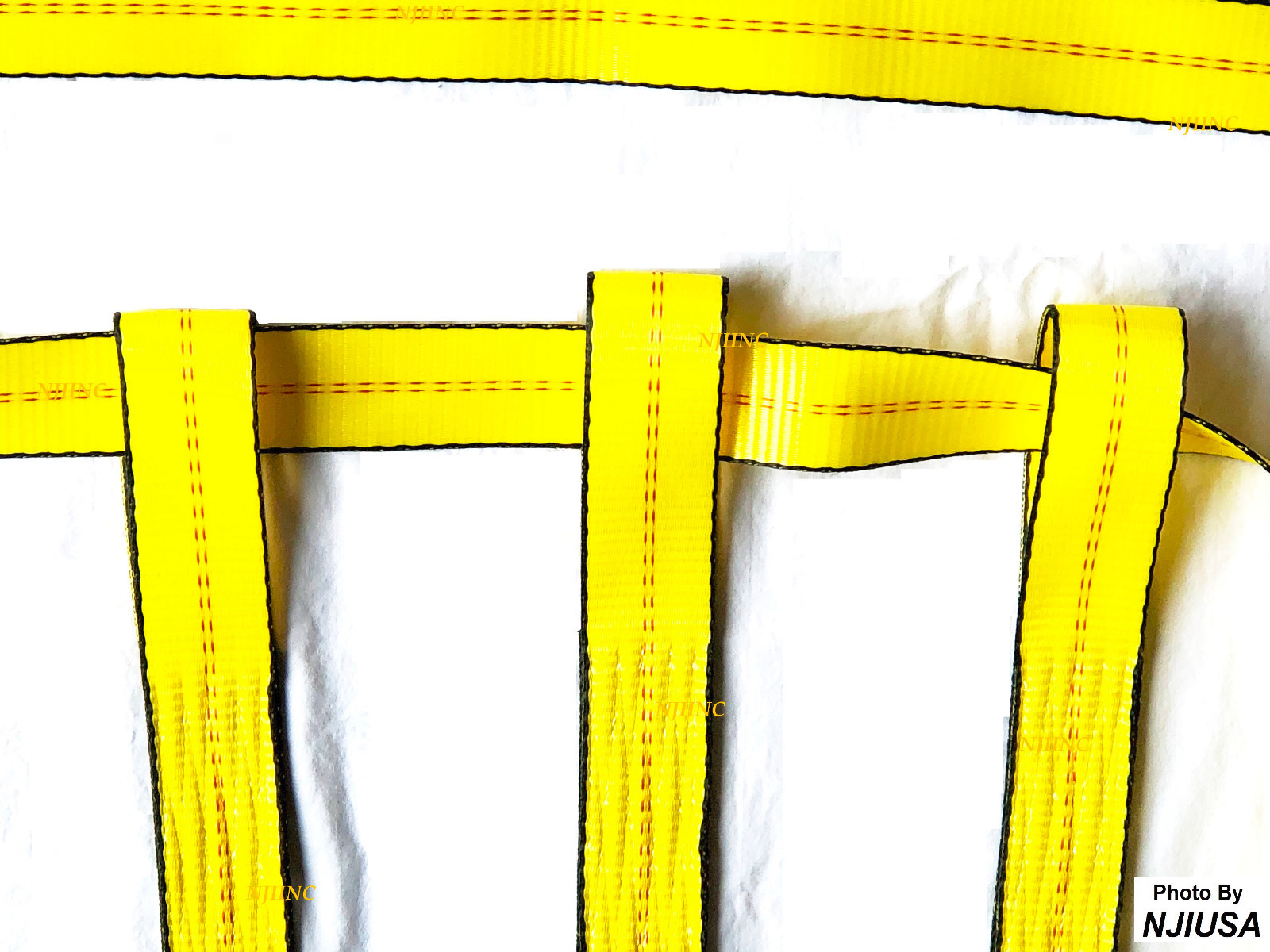 Set of 2 Tow Dolly Straps Basket Strap w/ Flat Hook Heavy Duty Yellow Car Tire