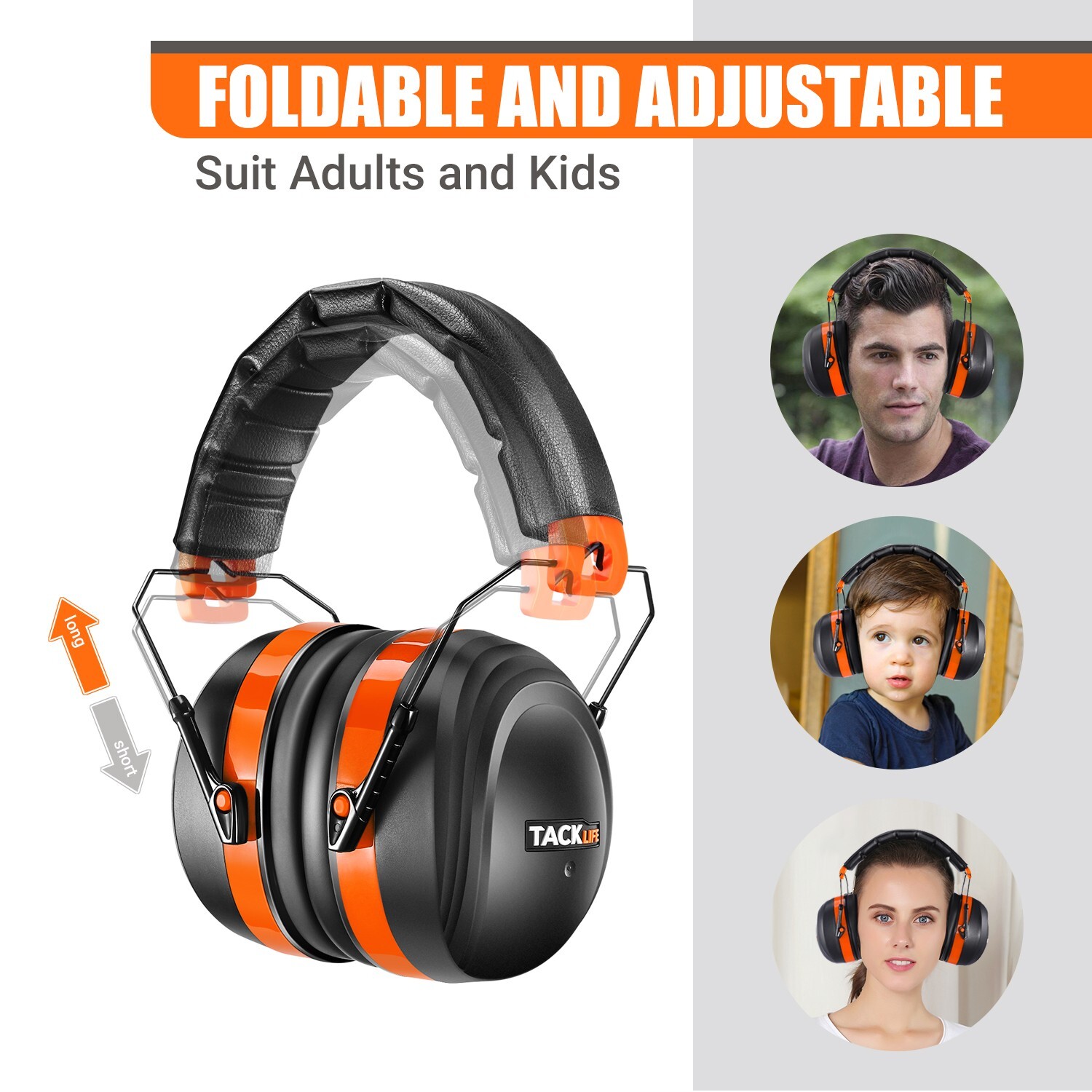 Tacklife Noise Reducing Folding Shooters Hearing Protection Ear Muffs