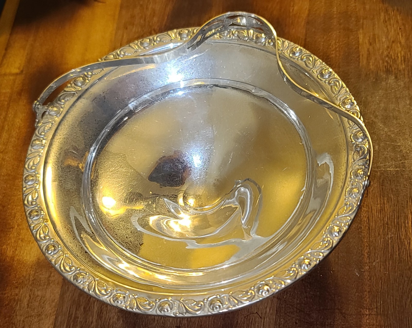 👑NICE👑 Sterling Silver Handled Candy Dish 💥145 Grams💥(weighted)