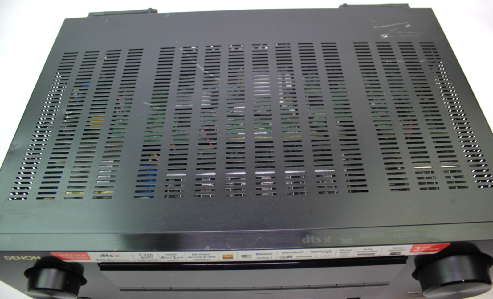 Denon AVR-X1700H 7.2-Channel Network A/V Receiver AS IS Grounded