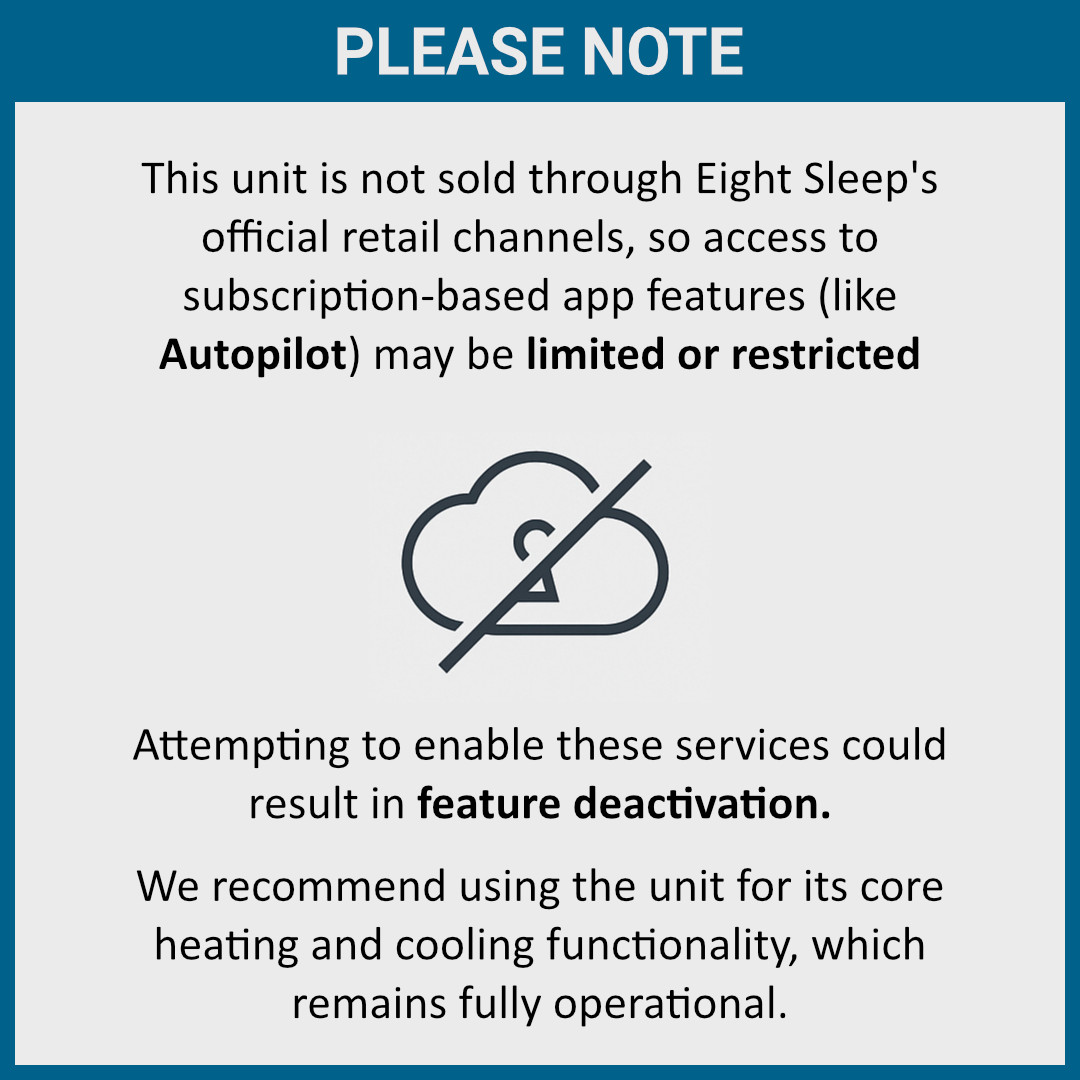 Eight Sleep Pod 2 King Size Mattress Cover ONLY 🛌 (HUB IS NOT INCLUDED) 💤