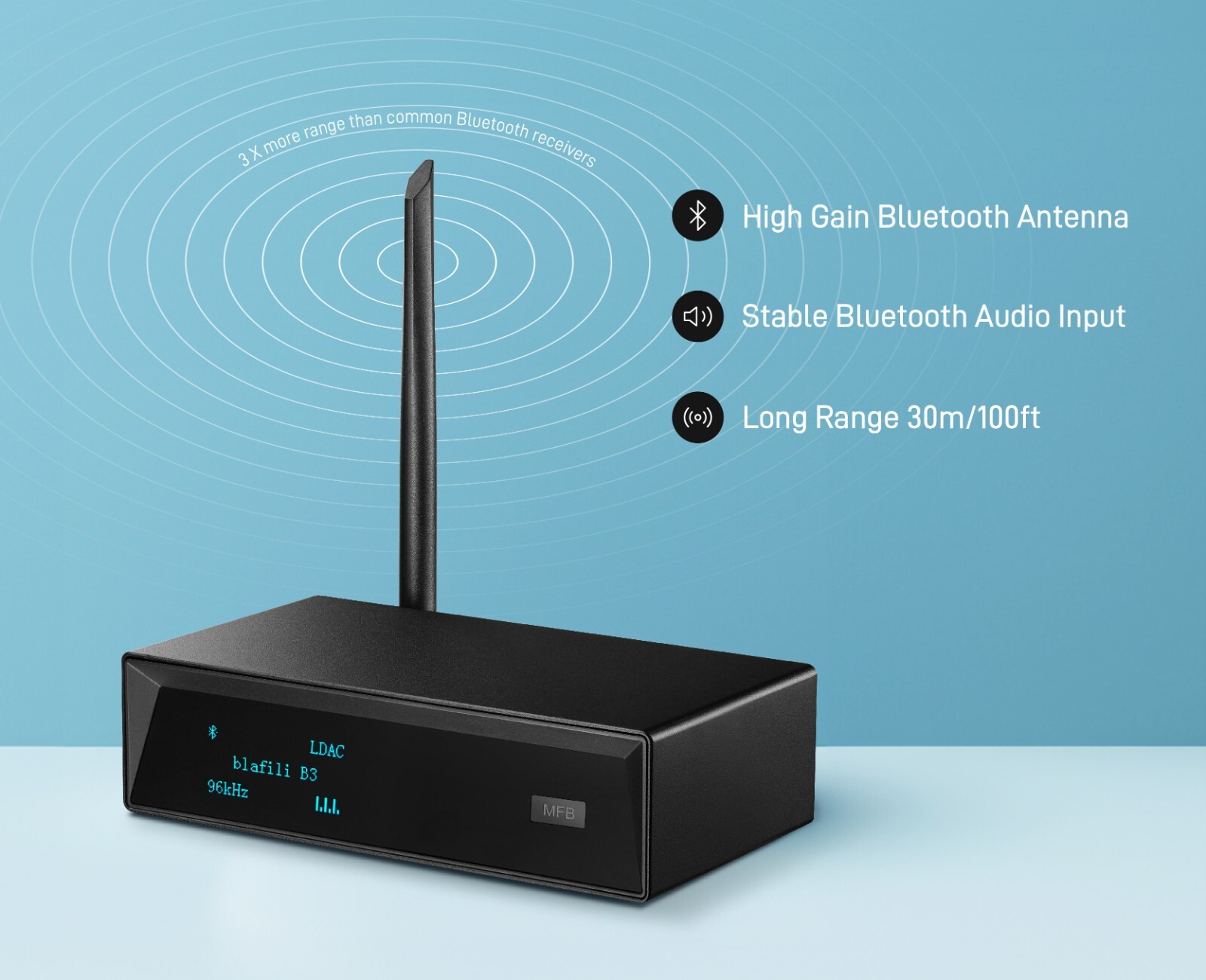 blafili B3 True HiFi Bluetooth 5.1 Audio Receiver LDAC aptX HD Audiophile DAC