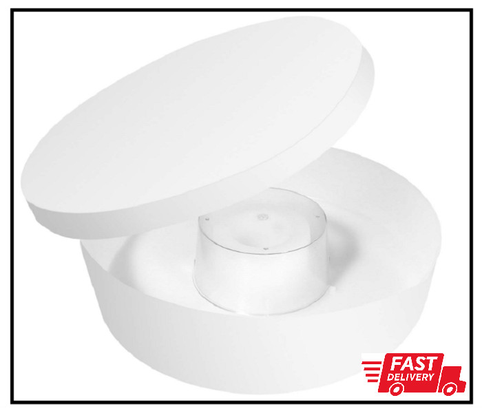 Rapid Bee Feeder Round Hive Top Plastic Water White