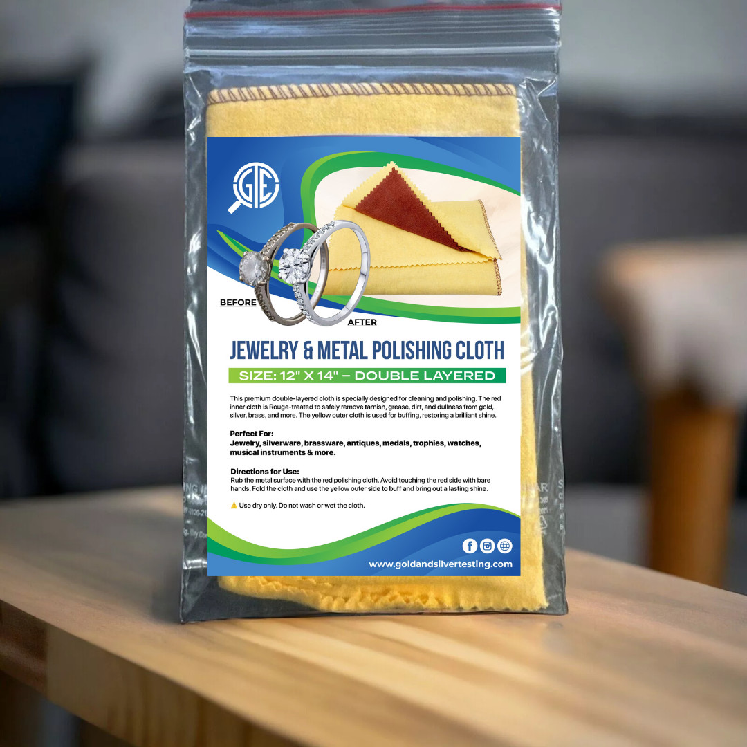 2/Pk 12" x 14" Jewelers Red Rouge Polishing Buffing Cloth For Jewelry Gold Brass