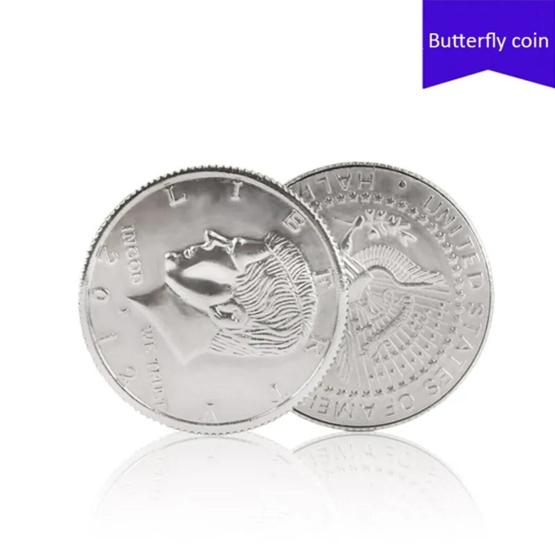 Magic Trick Gimmick Half Dollar Magnetic Flipper Coin Close Up Magician Tool T11