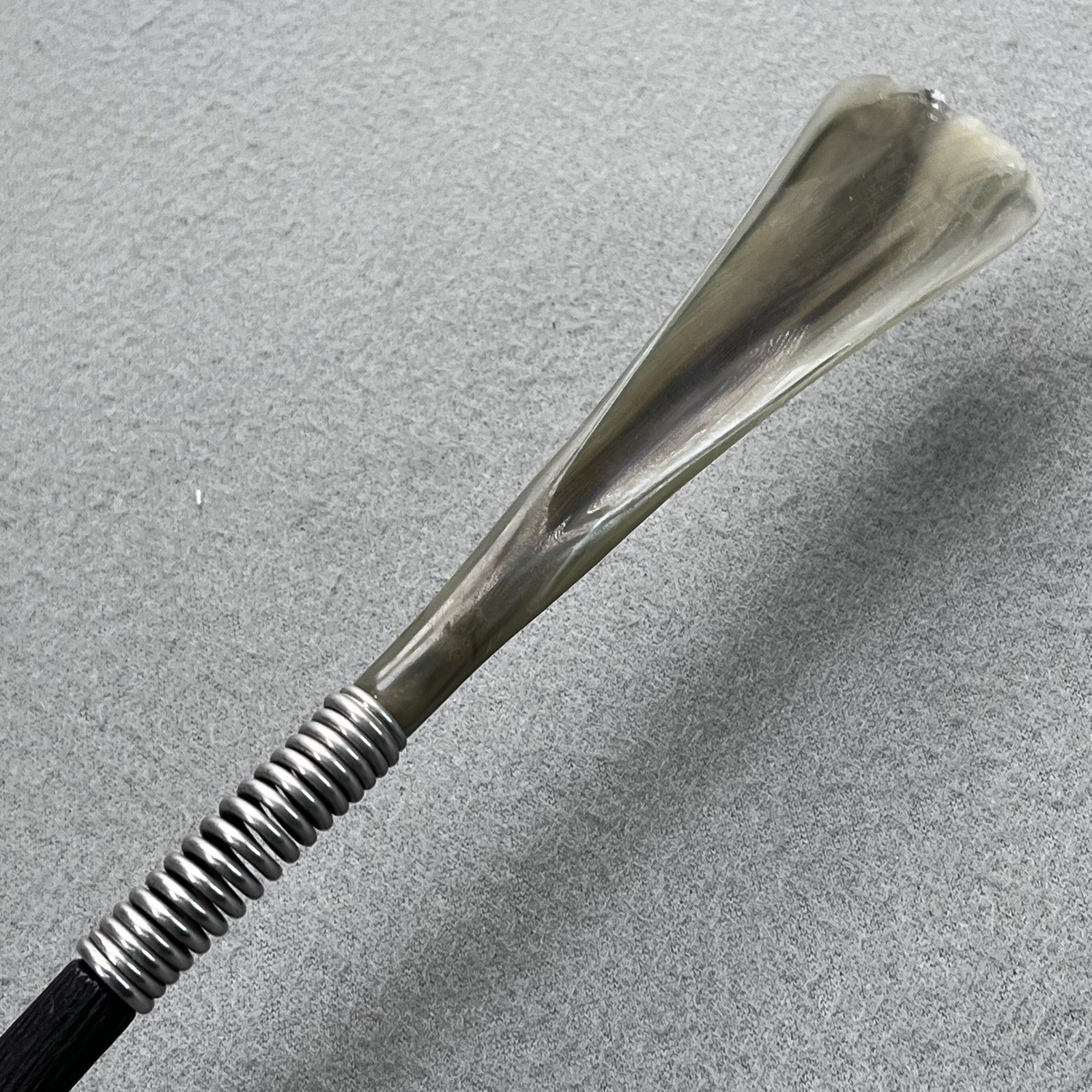 Antique Victorian Horn Boot Jack Gentleman Valet Equestrian Estate Tool 19"