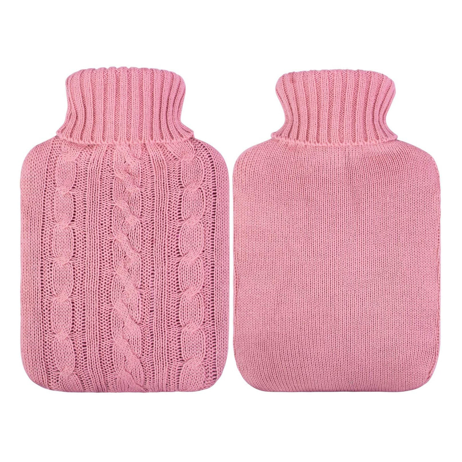 Hot Water Bottle w/Knitted Cover 2L Hot Cold Compress Neck Shoulder Pain Relief