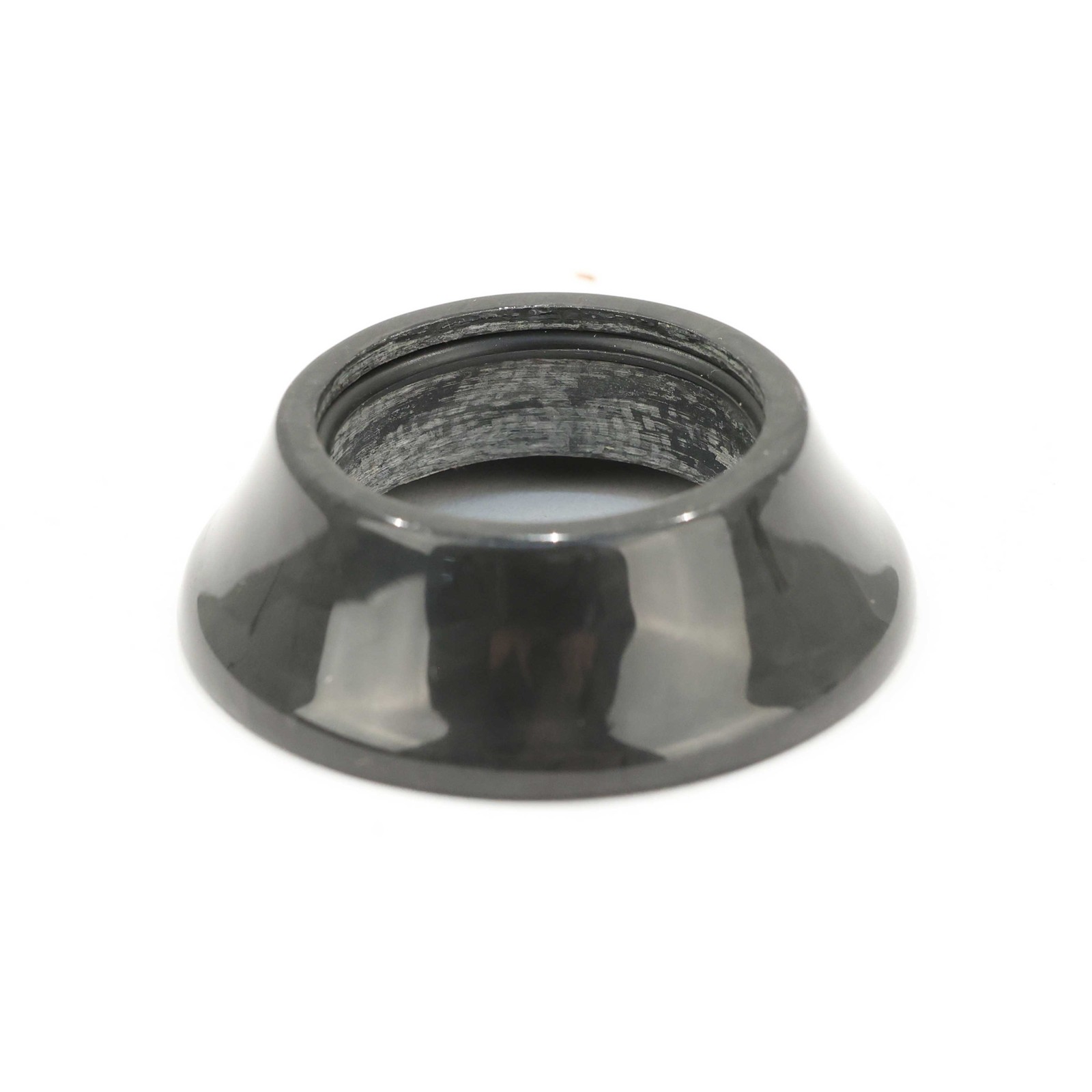 FSA 28.6mm Headset Top Cap, 15mm Stack, Black Carbon