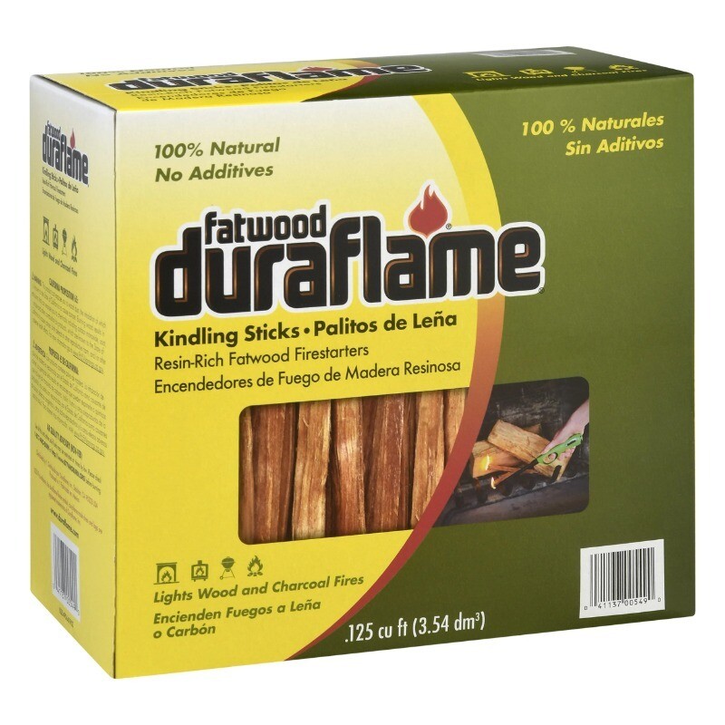 Duraflame Fatwood Resin-Rich Kindling Stick,Fire Starters,Light Wood or Charcoal